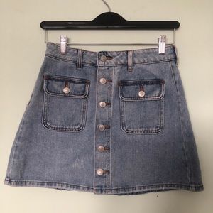 pacsun denim skirt